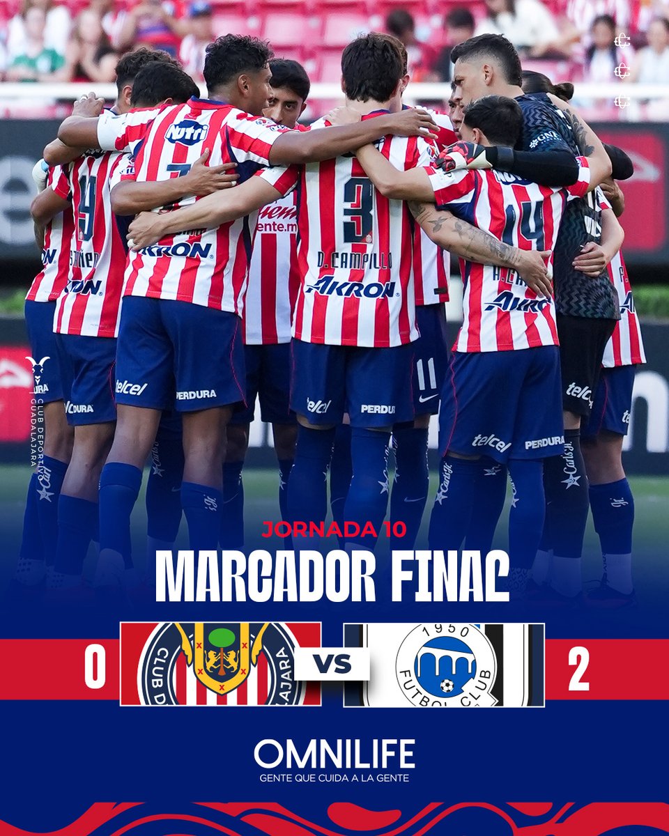 Chivas's tweet photo. Termina el partido en el @EstadioAKRON. https://t.co/aXE9DhOpG5