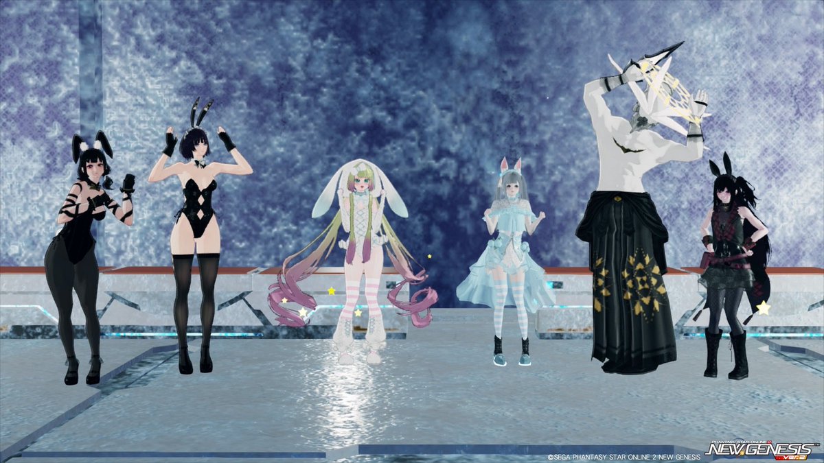 mi5mi10mi06's tweet photo. 昨日のみーてぃあ
バニー合わせ👯👯‍♀️
4枚目はレンくん盗撮したったー！
#PSO2NGS_SS https://t.co/bW4KAUvFEF