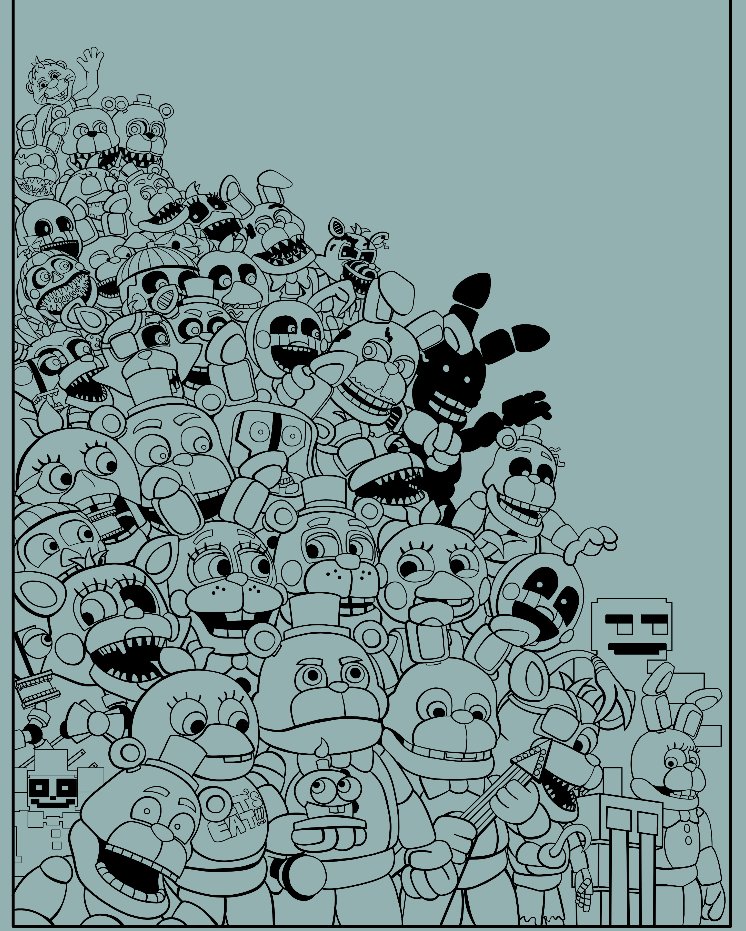 Webs_62's tweet photo. "Back to the Flipside" WIP #6 Final Lines
Everyone Has Arrived!
#FNAFWorld2 #FNAFWorld #Fanart #Digitalart #FNAF #fnafanart #WIP https://t.co/GnL1wHY77R
