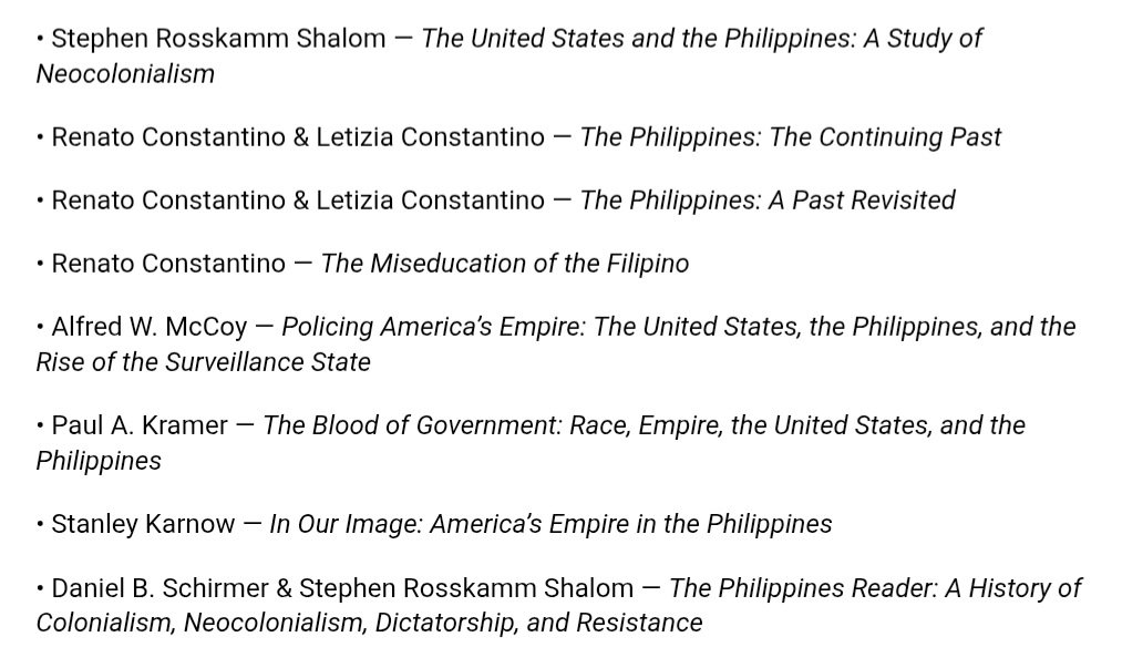 jennycabalhin's tweet photo. @lukedepulford @giboteodoro And it's actually not "ludicrous", another hyperbolic claim you never qualify. In fact, there are MANY books written by historians and scholars of Philippine history, U.S. imperialism, and U.S.-Philippine relations about this. I suggest you read one. https://t.co/6YWrA6Wgsj