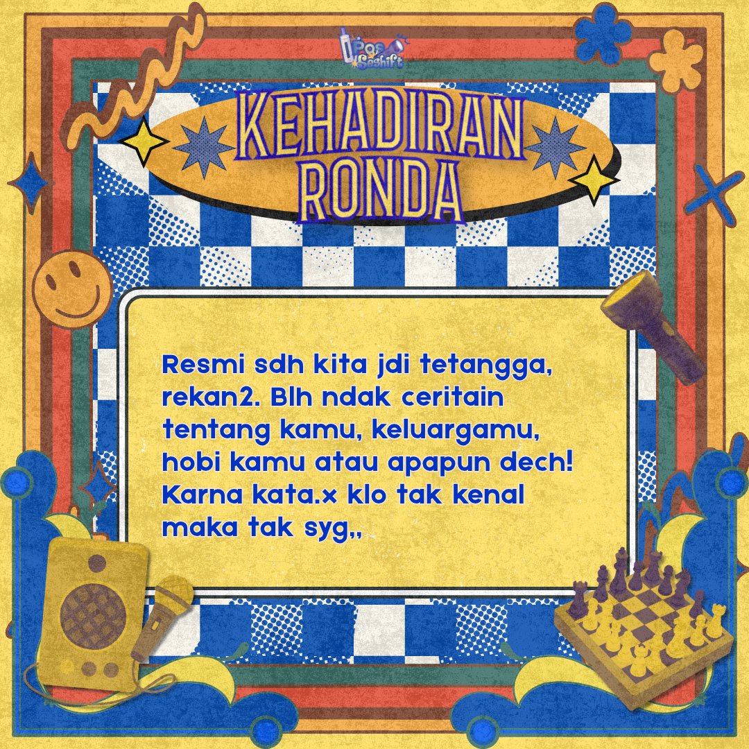 PosSeshift's tweet photo. ⠀
Slmt pgi, slmt beraktifitas semua.X,, 😁😁💪 Sbelum kita melangkah lebih jauh, ad baiknya kita saling mngenal satu sm lain terlebih dlu,, 🫂❤️🤝
⠀ https://t.co/bKpnjteZlE