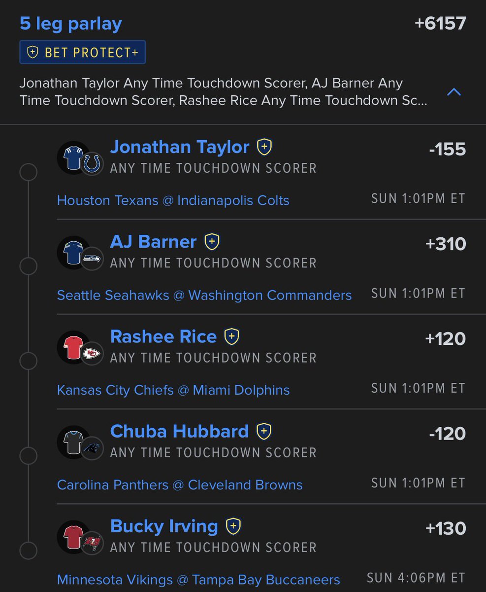 _dreamteambets's tweet photo. 5 Leg of the century 😈

@Playbook https://t.co/mdYR3xp0S6