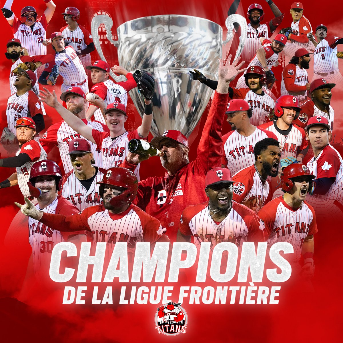 ottawa_titans's tweet photo. FOR OTTAWA!!!! 🏆

Your Ottawa Titans are 2026 Frontier League Champions!! 🥳🥳🥳

#FullSwing https://t.co/7UHRu1NMX0