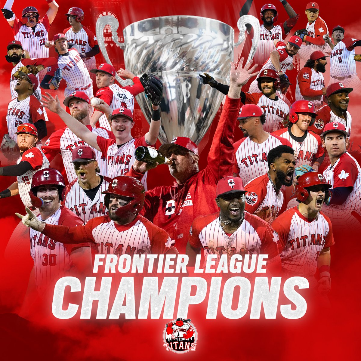 ottawa_titans's tweet photo. FOR OTTAWA!!!! 🏆

Your Ottawa Titans are 2026 Frontier League Champions!! 🥳🥳🥳

#FullSwing https://t.co/7UHRu1NMX0