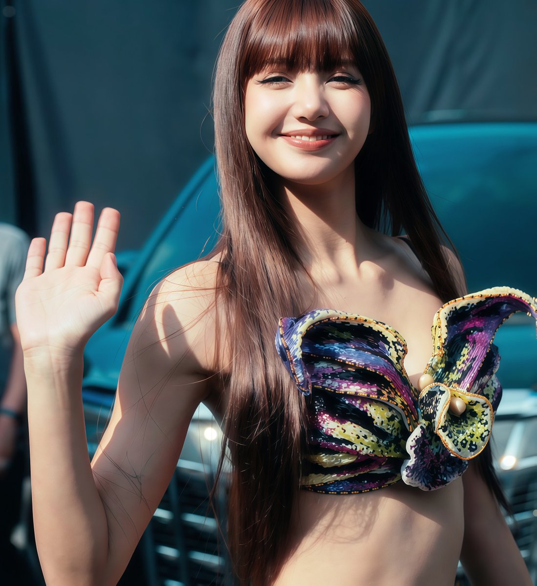 SourLisaLoops's tweet photo. A beautiful girl is waving at you . https://t.co/lft0Z66ZWV