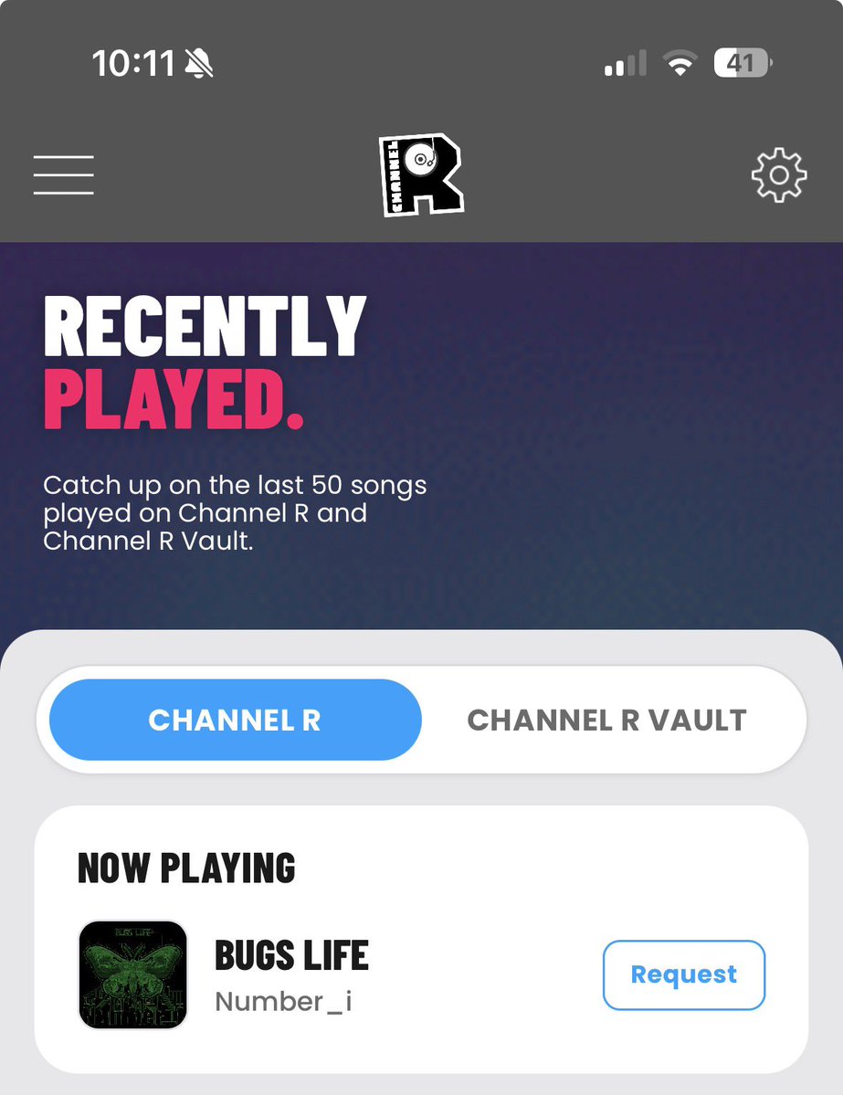 jinkokukare's tweet photo. @channelrradio Hello! @channelrradio 
Thank you for playing.
#BUGSLIFE by #Number_i 
I love this song very much 🦋
I will request to #Number_i
#ChannelRRequestRadio https://t.co/6CXUoLIEof