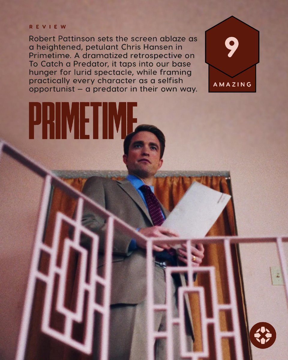 IGN's tweet photo. A blast from the past with a sickly allure, the Robert Pattinson romp Primetime is as garish as its subject: Chris Hansen’s To Catch a Predator.

Our review: https://t.co/3RUaPqwNOS https://t.co/1OV12lQ9V4
