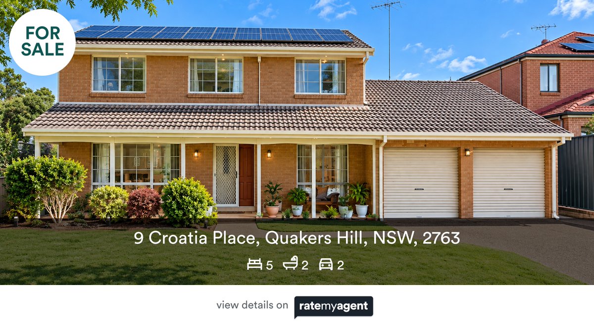 Deepak_Bangarh's tweet photo. 🛌 5 🛀 2 🚘 2
📍 9 Croatia Place, Quakers Hill, NSW, 2763

Our agent’s latest listing on #RateMyAgent

https://t.co/rPpzQs3isf

...
#ratemyagent #realestate #DKB_Real_Estate https://t.co/miyatSmWYK