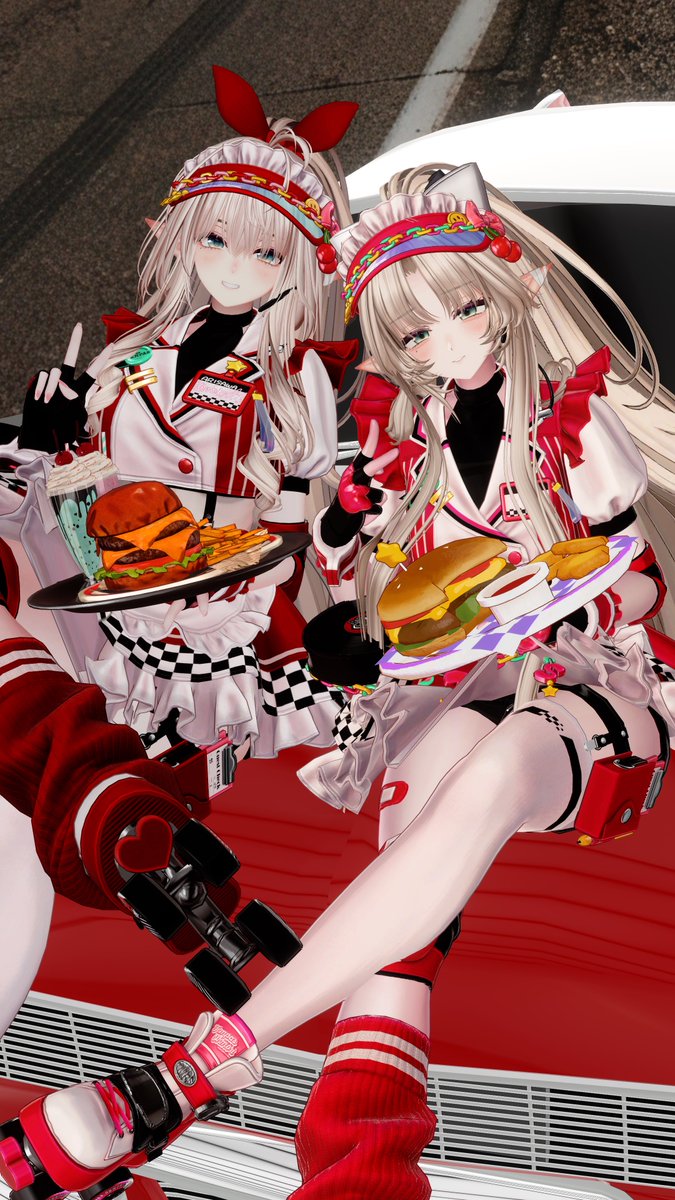 nemunium's tweet photo. お姉さんミルティナ集会後、そのまま
#ダイナー改変集会 にも行ってまいりました🍔
ワールドも皆様もとっても可愛くて素敵な時間でした✨ https://t.co/Eaj3Fbt6aP