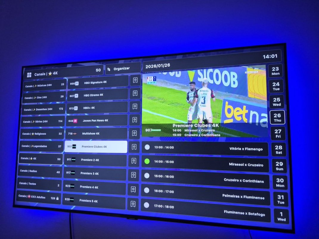 ONEPLAYERS2026's tweet photo. + INFORMAÇÕES NA BIO
#AFazenda18
#iptv
#ApontaPeão
#EliminaçãoAFazenda
#Cunhedo
#TretasDaBaia
#Brasileirao2026
#Flamengo
#CRF
#Palmeiras
#Verdao
#Corinthians
#Timao
#SaoPauloFC
#SPFC
#Gremio
#Imortal
#Internacional
#Cruzeiro
#Cabuloso
#AtléticoMG
#Galo
#SerieB2026 https://t.co/knZlgjEHCB