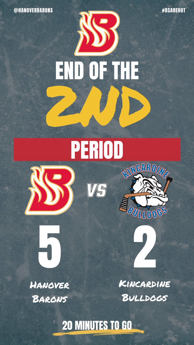 HanoverBarons's tweet photo. Intermission Update! https://t.co/AbaeQFApNl