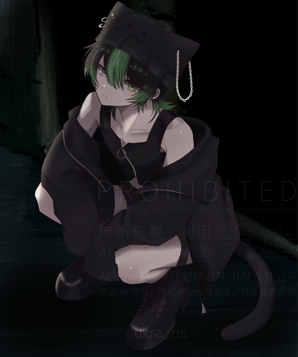 okra_ns's tweet photo. 創作キャラの猫宮〜🐈‍⬛
性別不詳の元ドラマー設定✊
←加工後             加工前→
 #OC
 #illustration
 #創作 
 #絵柄が好みって人にフォローされたい https://t.co/OWLtXZYDAY