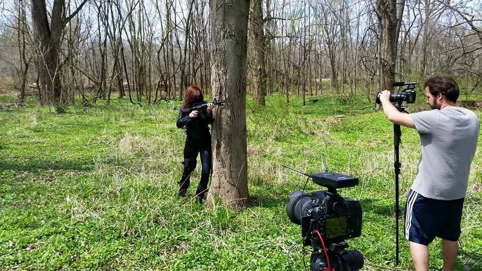 ThatRayKlein's tweet photo. Zombieapocalyptica behind the scenes. We had so much fun making this movie. #HotZombieFall #Zombieapocalyptica https://t.co/CC2l7q2I9G