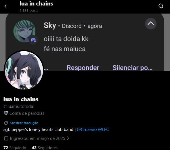 skyinchains's tweet photo. mandei essa mensagem sem saber que tava escrevendo história kk https://t.co/PxJbIOy3kF