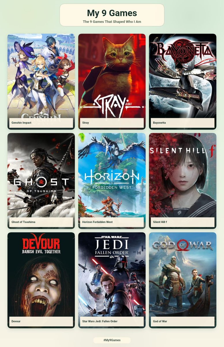 uailalai's tweet photo. me and the 9 games that shaped me https://t.co/fQY9UYFrzR