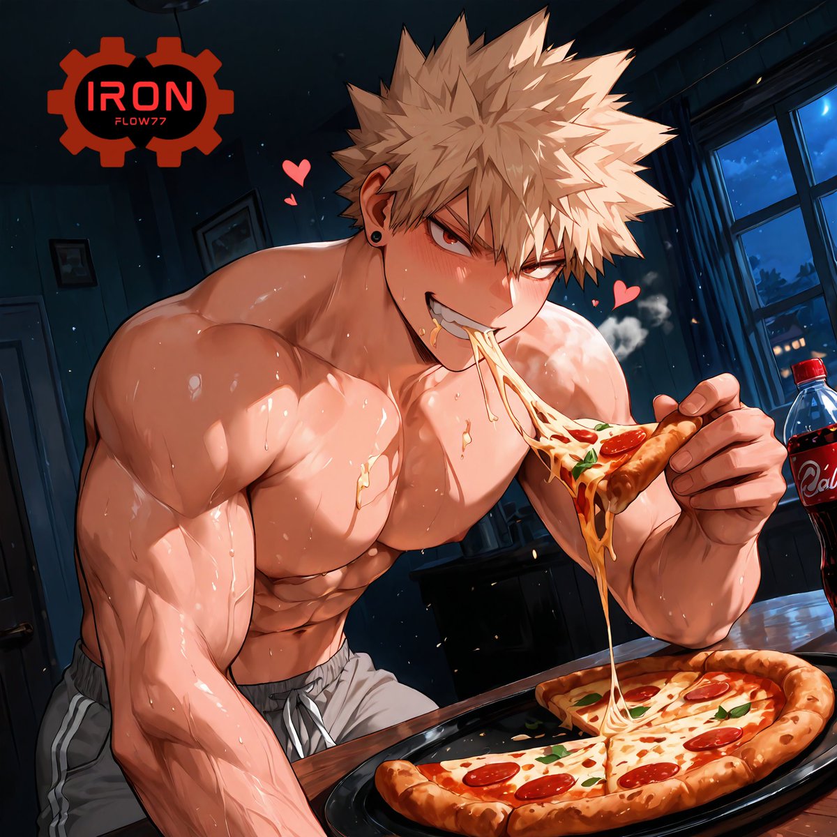 IronFlow77's tweet photo. Bakugo - enjoying some pizza with you at his place 🍕 
-Repost 🔁  like 👍 follow 📳-
#Bakugo #mha #AIart️️️️️️️️️️️️️️️️️️️️️️️️️️️️️️️️️️️️️️️️️️️️️️️️️️️ https://t.co/sHxgfFheDx