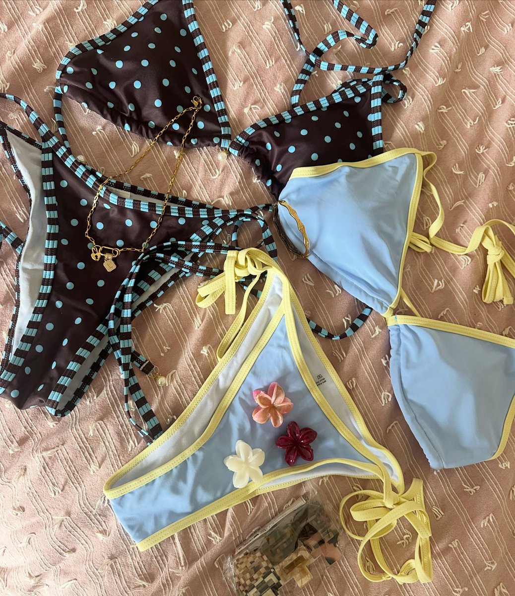 aurelio_vito's tweet photo. September holiday packing essentials: pool days, sunshine, endless outfit options, and zero regrets. Which look are you choosing: brown or blue? https://t.co/CcPCNZ1DLo