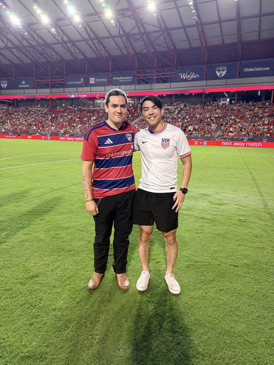 FCDCommunity's tweet photo. We welcome U.S. Air Force E-4 Israel Tristan as tonight’s @Toyota Hero of the Match! Israel served five years as a Tactical Radio Maintainer with the Air Support Operations Squadron, including a deployment to Afghanistan from 2019 to 2020. 

Thank you for your service! https://t.co/UPEdcFNJ9O