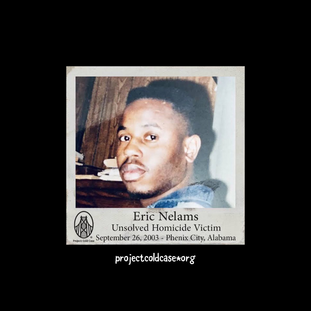 vegananthro_'s tweet photo. Eric Nelams wad m*rdered on 26 Sept. 03’ in Phoenix City AL. His case remains unsolved, someone knows something that could help solve this case. #onetip #unsolved #ericnelams https://t.co/CUuDXih62z