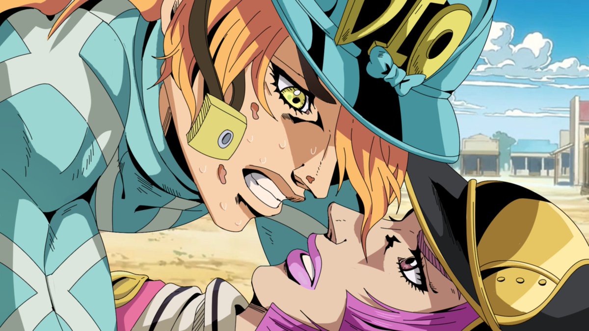 RoeMAhone_'s tweet photo. #jjba #sbr #dinopants 背景是p的 https://t.co/svrEdlj6ZD