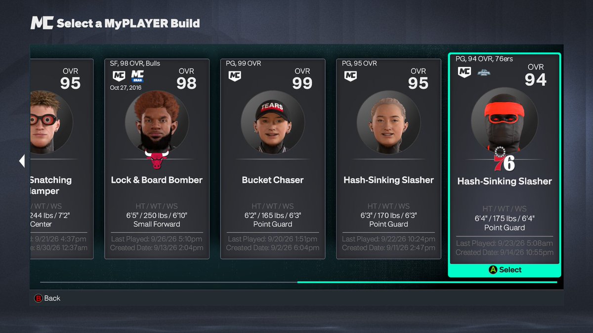 Bukdmv's tweet photo. Starter 8 -72% -vet 1
A lot of clothes 
10 builds all 95+ legend rebirth 
255 lifetime challenges 
Every build DMs open rn 
We can middle man or anything 
Just get ts off me ✅ DMs (open) 
#NBA2K26 https://t.co/KZJ72oo1g9