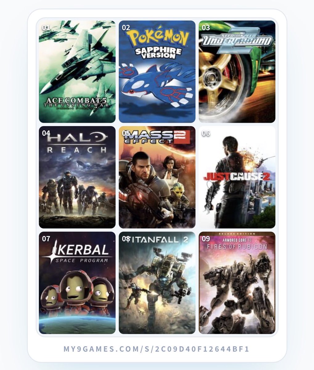 headlitesdeer's tweet photo. 9 games that shaped me (which i am only inspired to list out because nfsu2 was such an insane relatable pull here) https://t.co/xzdNPz6XUt