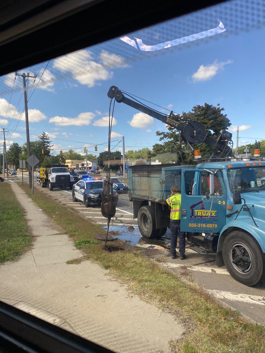 Jviper793's tweet photo. Some interesting spur of the moment catches from the past, with a cat 938m equipped with a sideboom being used on a past water main job, and an early international 4100 dump truck, equipped with a crane and grab for catch basin cleaning https://t.co/jvcvpjUAFn