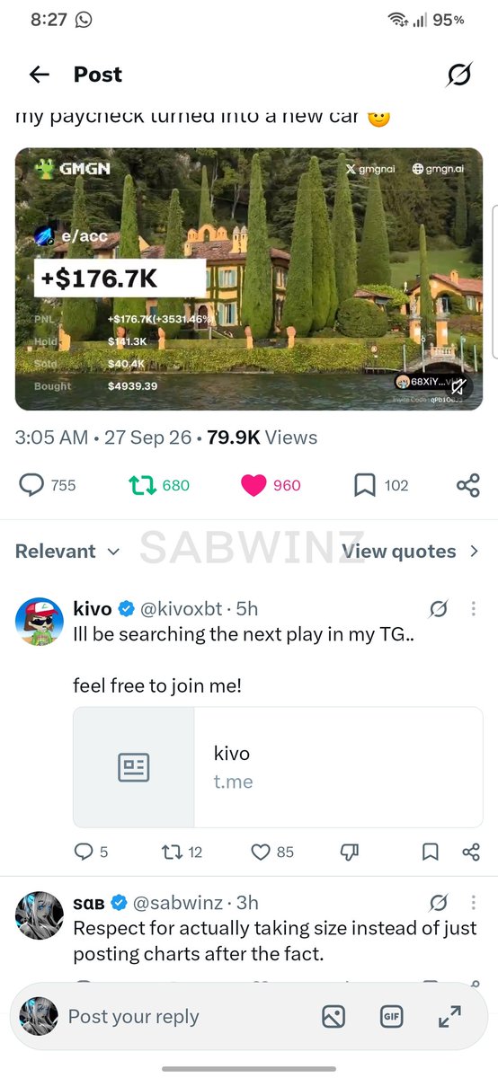 sabwinz's tweet photo. @IfwRex @kivoxbt FggCHUEPkreaQaVXqU5T7NquQz3ZR2CGJr4habwRW7Yc

pick me rex, i’m dry after last week https://t.co/lMPHYiPrHf