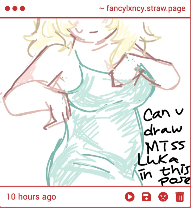 Yes. someone find me the ref pic and i'll draw you luka alien stage in ...