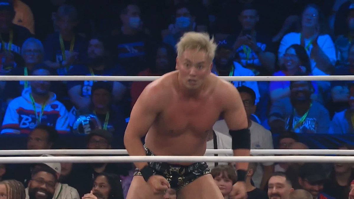 In this wrestling match, a determined competitor faces the crowd during AEW All Out, a PPV event available on HBO Max.