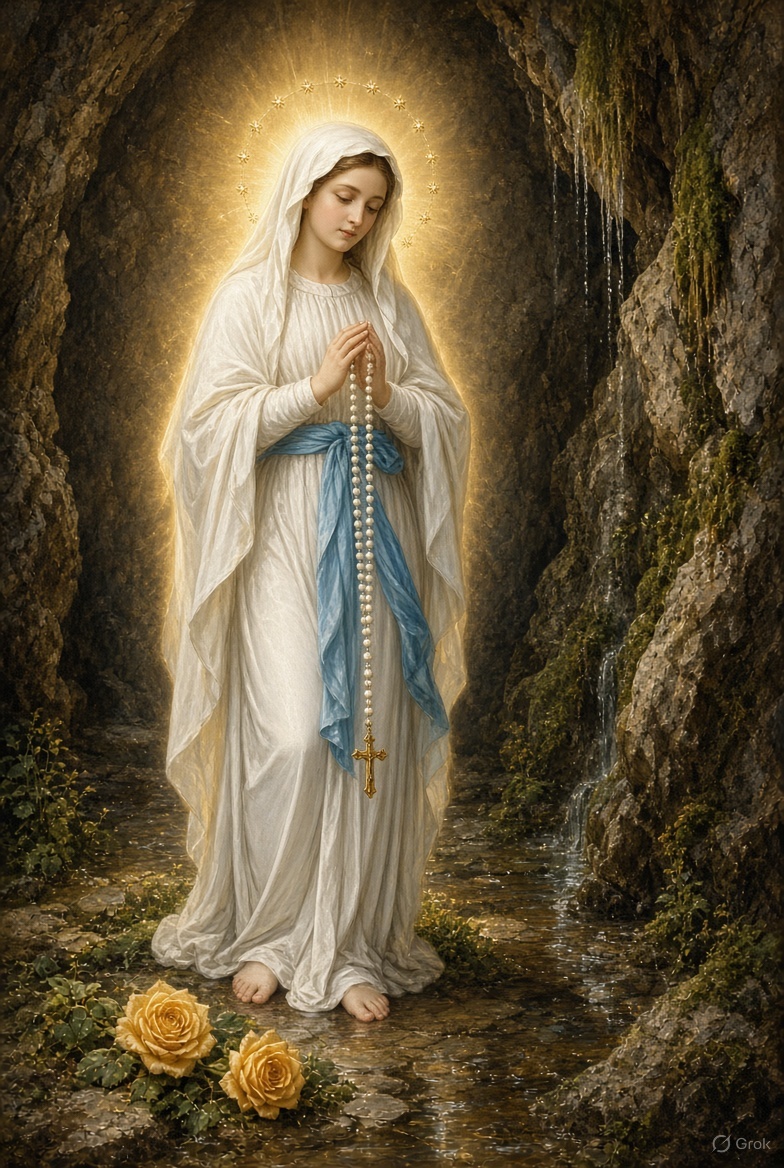 Mothermary0012's tweet photo. “I am the Immaculate Conception.”

Our Lady of Lourdes https://t.co/j3QOA02pyl