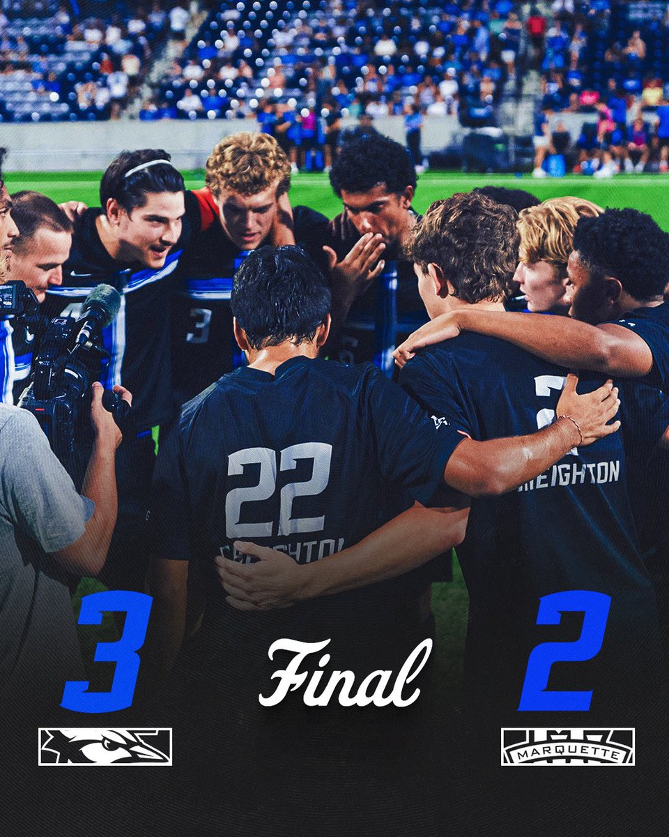 creightonmsoc's tweet photo. LEAVING MILWAUKEE WITH A W. 

#GoJays #CreightonMSOC https://t.co/cAg5Y7wSxb