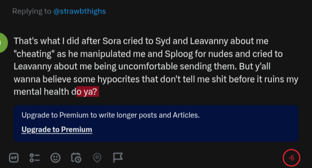 doodoo23047's tweet photo. @strawbthighs And don't fuckin get me STARTED on some lies Syd told y'all in that doc. Like I'm a grown ass adult, I'm entitled to constructive criticism just like the rest of ya. https://t.co/O2CGomwqKd