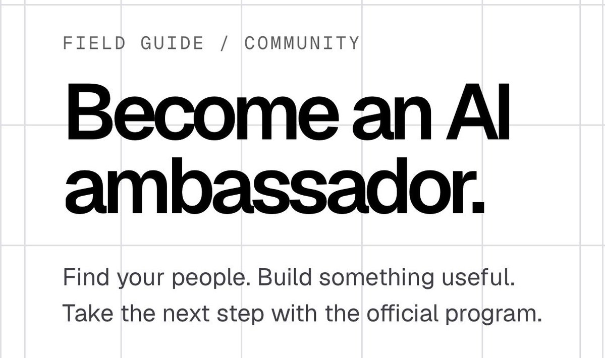 masterofnone's tweet photo. Free AI credits + the chance to run events in Malaysia? 

Yes, please.

Tons of AI companies (OpenAI, Anthropic, Microsoft and more) have ambassador programs, so I mapped them all in one place. Find one and apply 👇

https://t.co/xRdQTnT4DH https://t.co/NwUdjfaFPc