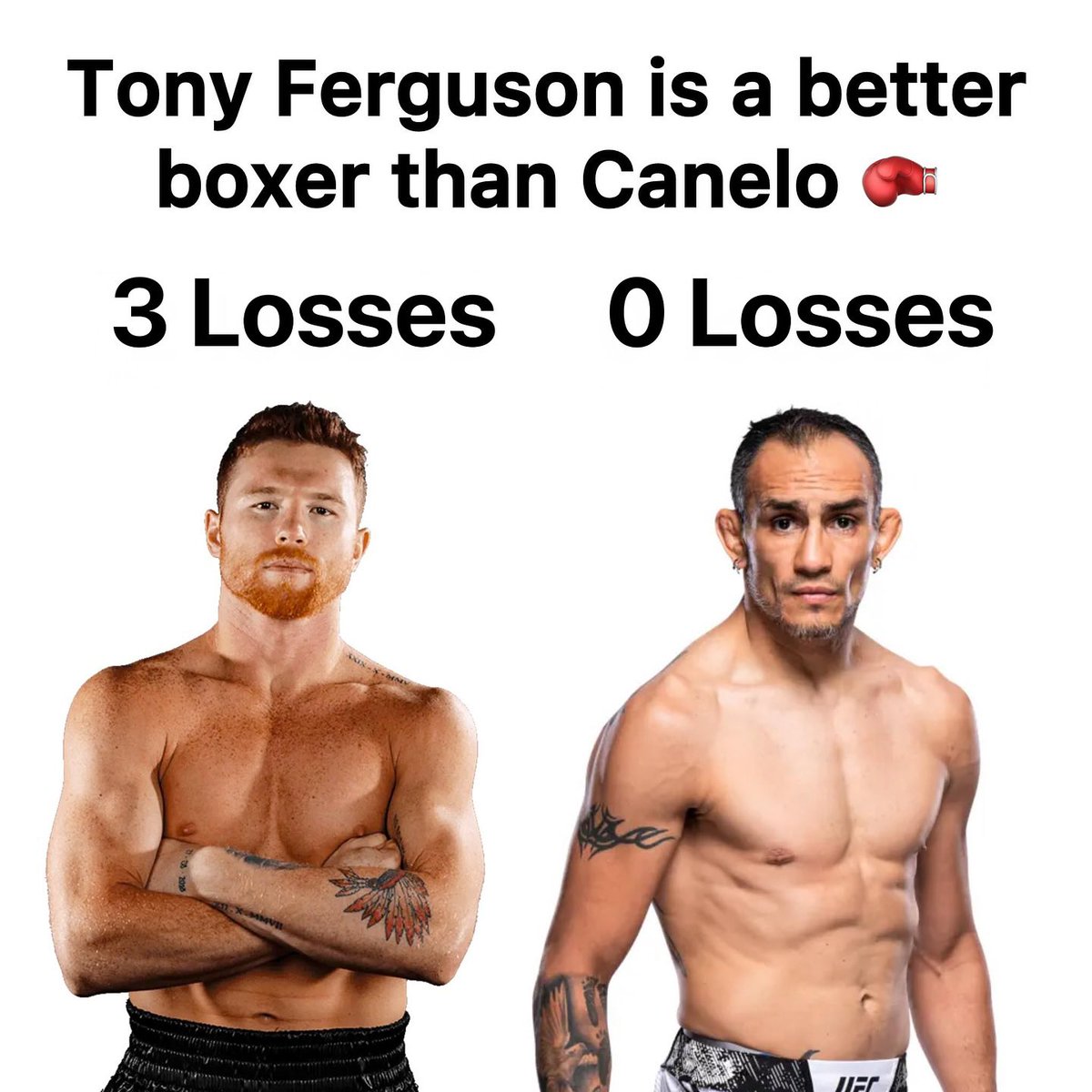 SmeshTalk's tweet photo. Tony Ferguson is a better boxer than Canelo 🥊🔥 https://t.co/a40PaCxD3l