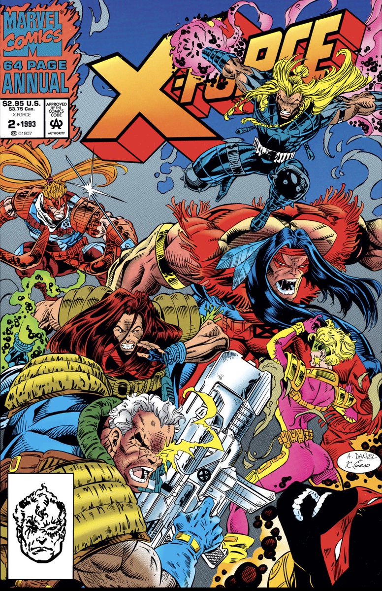 Daily_Cable's tweet photo. X-Force Annual #2
Cover by Tony Daniel
#Cable #marvel #marvelcomics #art #comics #90scomics #90smarvel #90sxmen #comicart #xmen #xforce #mutants #90s #dailyCable #Cableaday https://t.co/9CY3swZ3xS