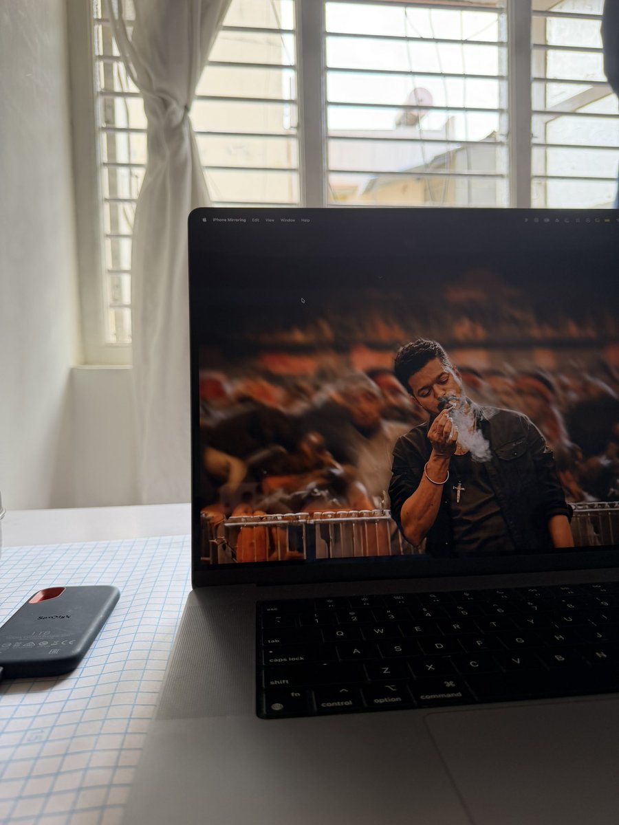 JustVigneshr's tweet photo. Indians can survive anywhere home or abroad, we adapt.

But we're so busy chasing 'foreign' that we forget foreigners want to be us too.

In my laptop some see Thalapathy Vijay. Others still need to call him 'Indian Brad Pitt.'

Why do we need a Western stamp to believe in our own?

Whats your comment on this?