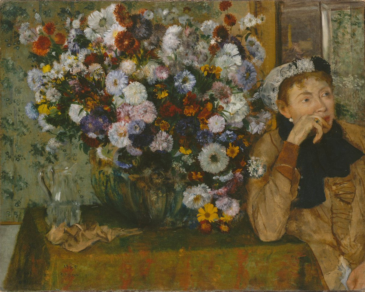 marysia_cc's tweet photo. Edward Degas
A Woman Seated beside a Vase of Flowers , 1865 https://t.co/xVqSZupeew