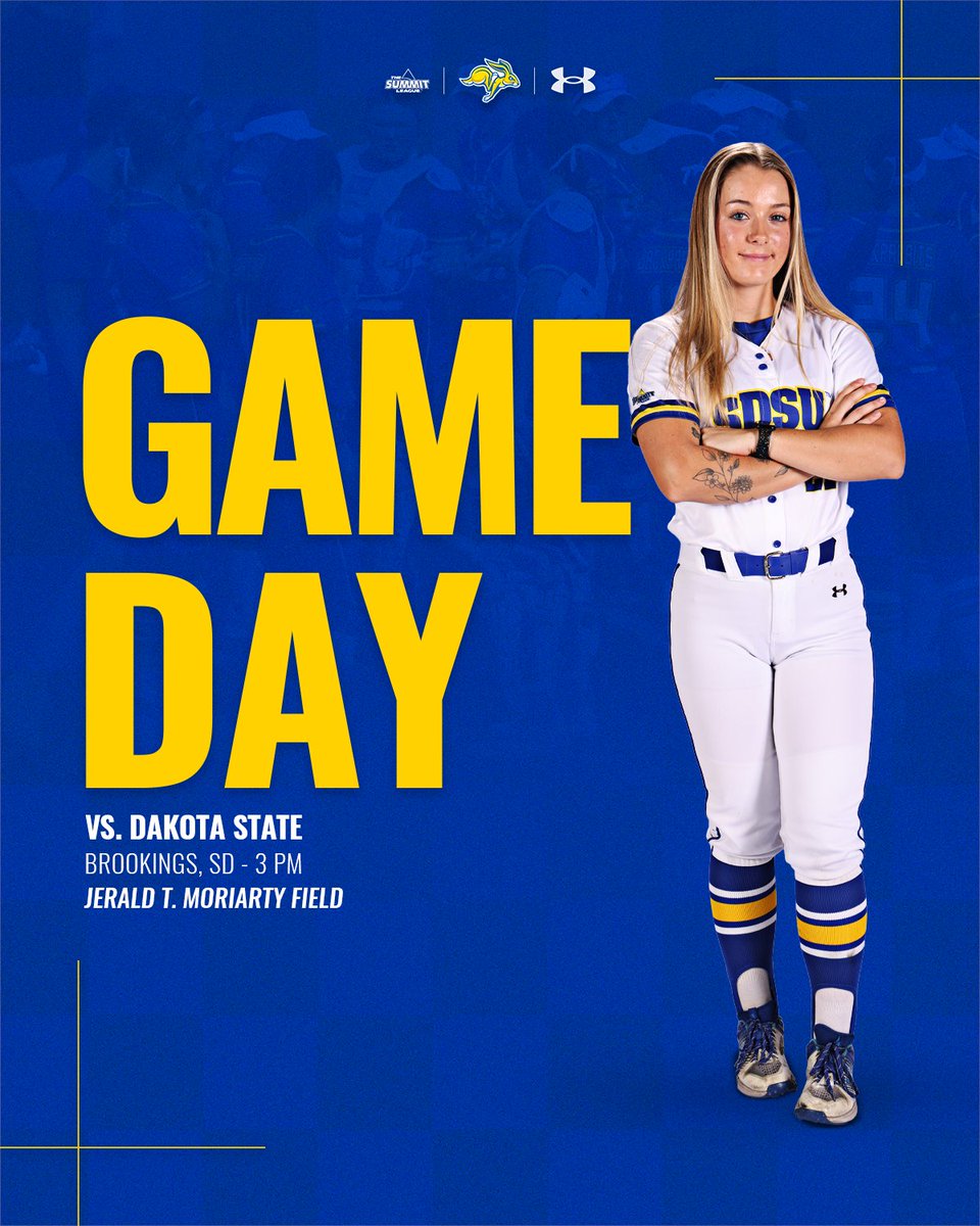 GoJacksSoftball's tweet photo. Weekend finale on our home turf!

⏰ 3 PM
🆚 Dakota State
📍 Jerald T. Moriarty Field https://t.co/KJcF4RV63C