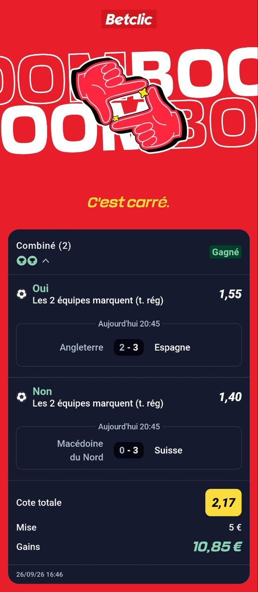 OfficielSazix's tweet photo. Tu attend quoi mon frero 😉
Du 100% Aujourd'hui et un pourcentage de 80% sur les safes depuis le début de mois que 3 erreur safes alors rejoins en dessous c'est 100% gratuit bro 😊⬇️⬇️

https://t.co/L0AUWxhjfg

#foot #Liguedesnations #parisportif https://t.co/OuUeEoT9uf