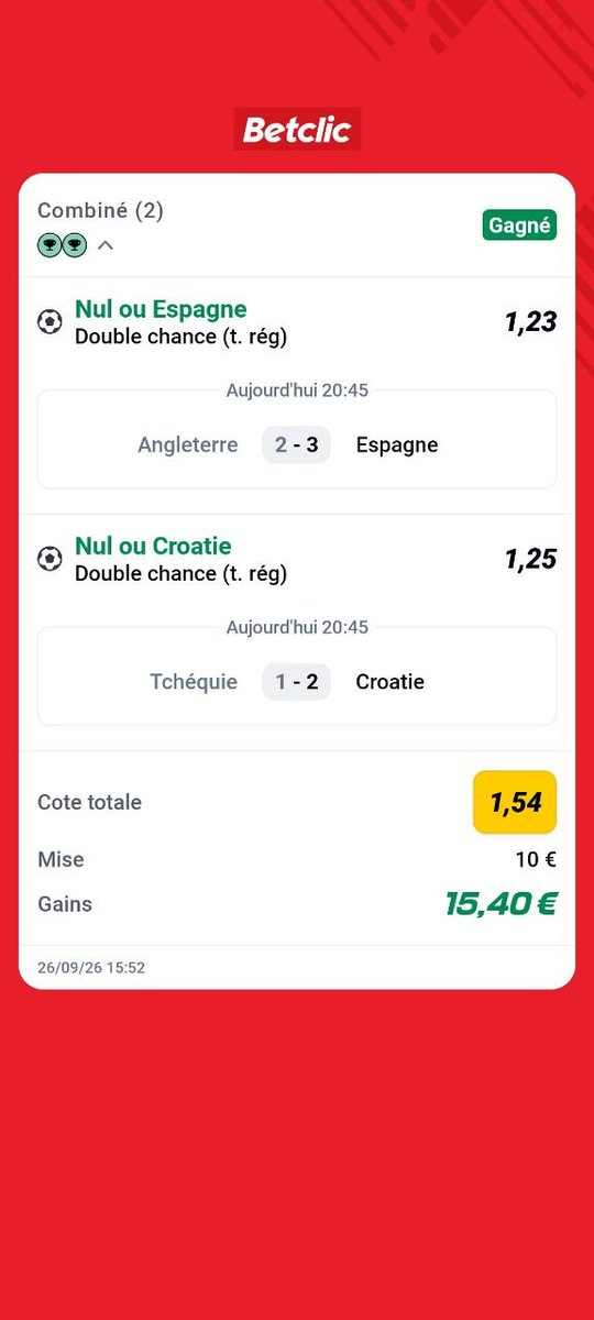 OfficielSazix's tweet photo. Tu attend quoi mon frero 😉
Du 100% Aujourd'hui et un pourcentage de 80% sur les safes depuis le début de mois que 3 erreur safes alors rejoins en dessous c'est 100% gratuit bro 😊⬇️⬇️

https://t.co/L0AUWxhjfg

#foot #Liguedesnations #parisportif https://t.co/OuUeEoT9uf