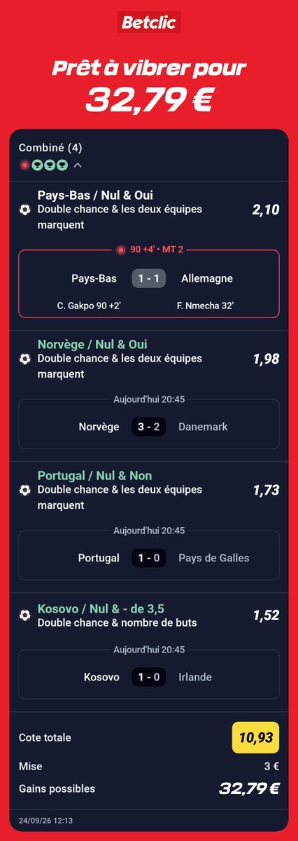 OfficielSazix's tweet photo. Tu attend quoi mon frero 😉
Du 100% Aujourd'hui et un pourcentage de 80% sur les safes depuis le début de mois que 3 erreur safes alors rejoins en dessous c'est 100% gratuit bro 😊⬇️⬇️

https://t.co/L0AUWxhjfg

#foot #Liguedesnations #parisportif https://t.co/OuUeEoT9uf