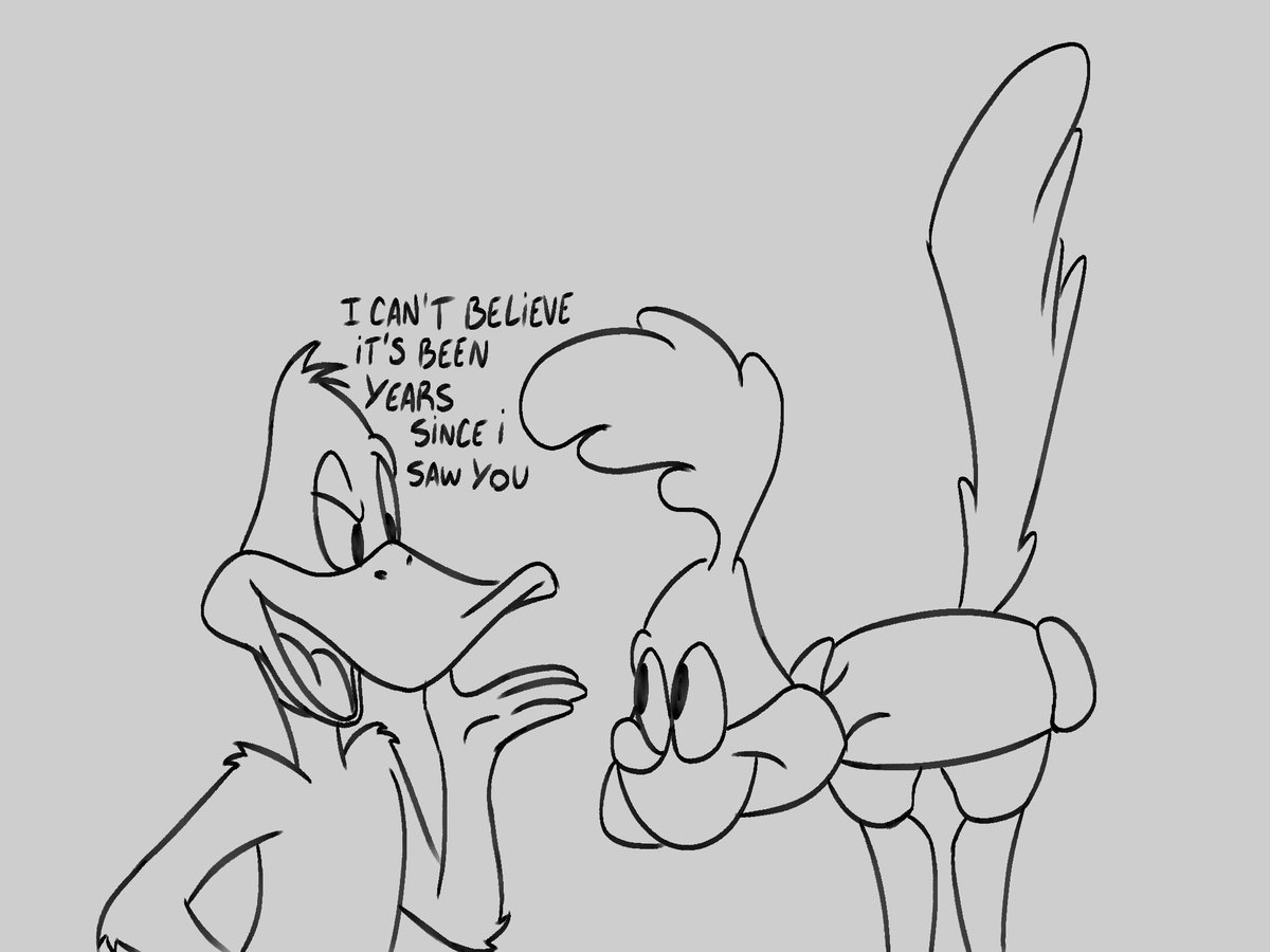 Liluxyan's tweet photo. So you should never rub a ducks neck cuz only partners do that, but obviously Road knows that

#Roadduck (? #Daffyrunner (? We need to give them a name #looneytunes https://t.co/TDlNtyz3FA