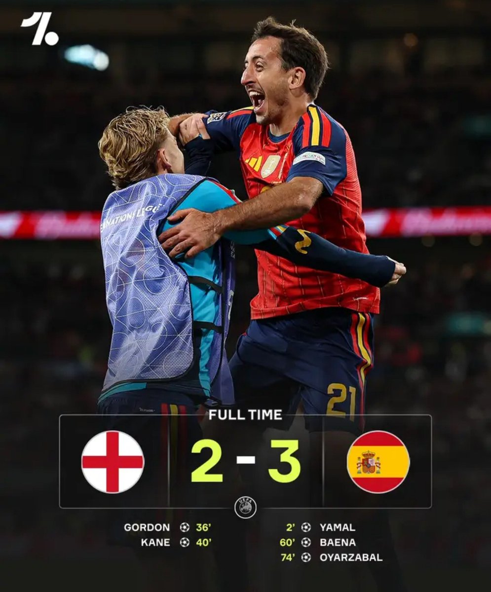 IsaacEm40761312's tweet photo. UNL:

World champions proved they are really on a mission 

As they pulled up a second half come back 
To beat ENGLAND 3_2 
With oyarzabal hitting the winner for SPAIN freeze ⚽⚽⚽ https://t.co/R2KRKLWhl7