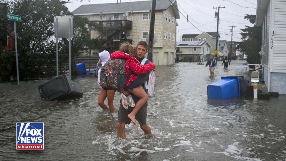 FoxNews's tweet photo. Cars are underwater. Streets look like rivers. Waves are crashing over seawalls.

A powerful nor'easter is slamming parts of the East Coast, bringing widespread flooding, dangerous surf and water rescues as residents brace for more rain.

Swipe through the photos to see the storm's impact and the communities dealing with rising water.

Download the FOX News App to stay weather aware: https://t.co/ISpW9FcyGB