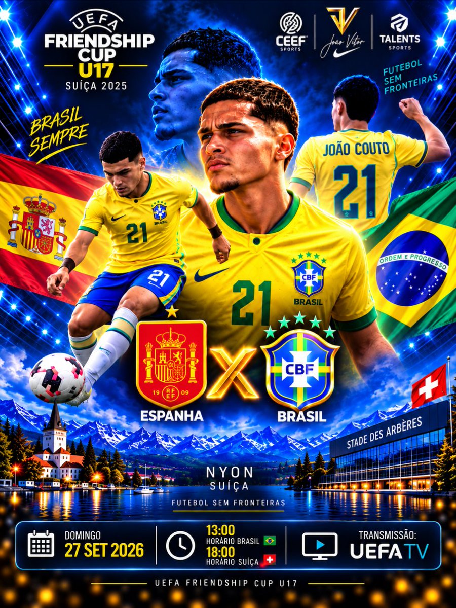FlaJv11's tweet photo. Vamos por mais esta vitoria !🇧🇷

#selecaobrasileira 
#selecaobrasileirasub17
#UEFA
#uefafriendshipcup 
#joaovitorcouto https://t.co/tzTSZN2hlU