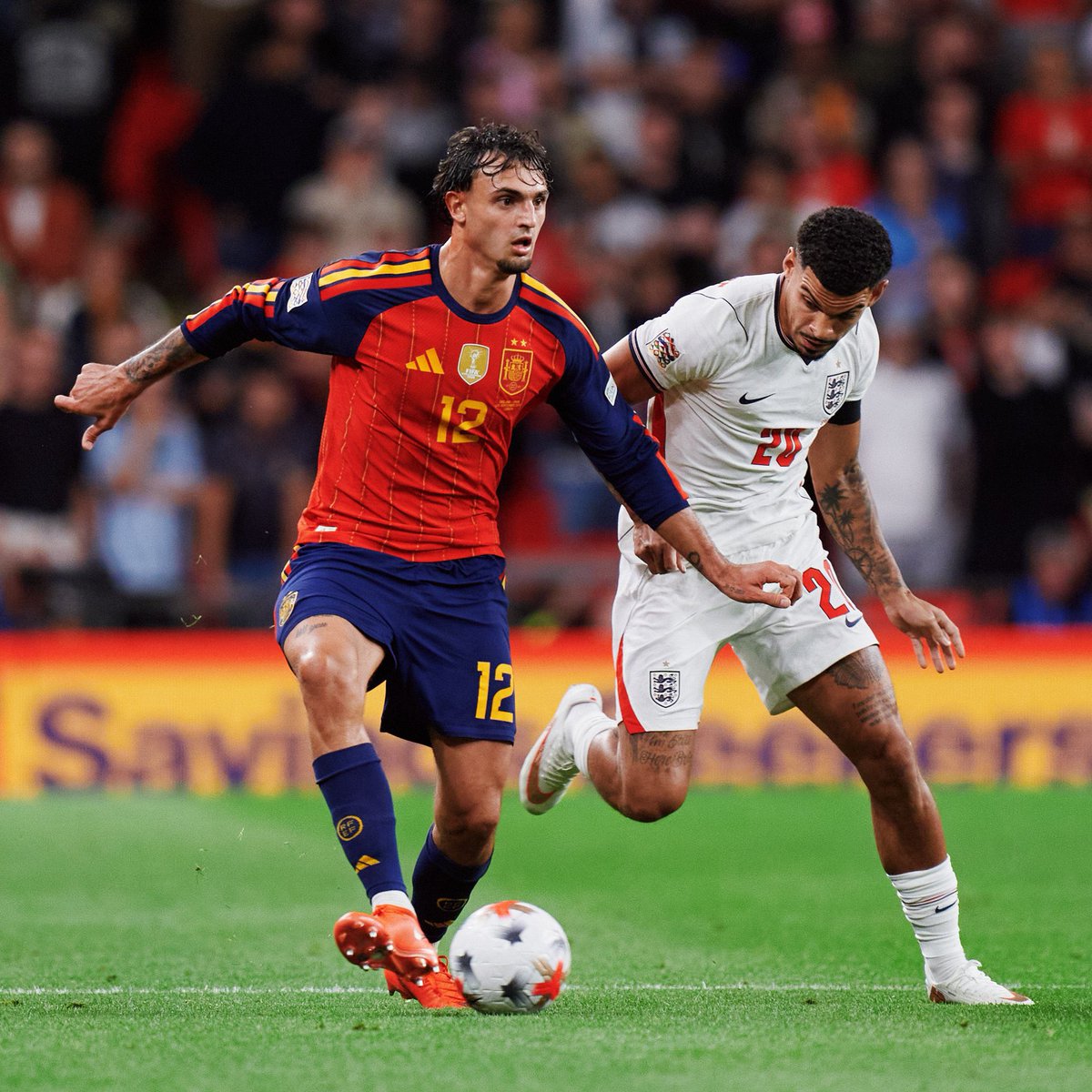 atletienglish's tweet photo. 🇪🇸 Decisive Álex Baena in @SeFutbol's comeback at Wembley (2-3)!

Our midfielder came on in the 55th minute and scored a goal and provided an assist to turn around an adverse 2-1 scoreline.

Additionally, Marc Pubill started and played the full match.

Great work, guys! 💪 https://t.co/2fa0lK4vNM