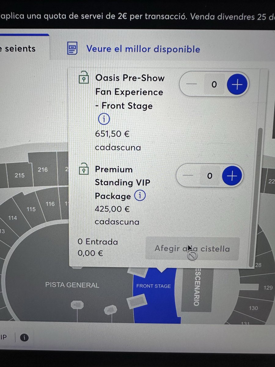 OnaiMar's tweet photo. @Mepisto8 @oasis Pues eso creía yo, pero no…mira, este es el de front stage https://t.co/FFVcurg7ON