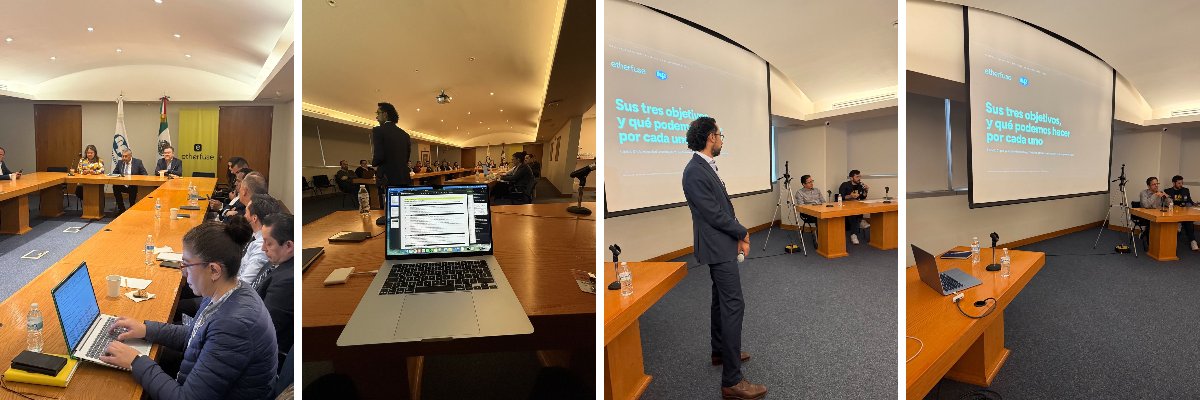 andyfi's tweet photo. Thursday we ran a blockchain workshop at Nacional Financiera (@NafinOficial ), Mexico's state development bank, with: 

- Salvador, CM of Binance México (@BinanceLATAM ) 
- @federico , CM of Stellar México (@StellarOrg) 
- @abrahamcr, of Espacio Cripto (@EspacioMedia)
-  Arturo Salvador from @BGBGlaw  .

 1/11 🧵