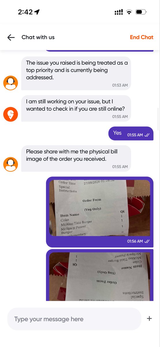 sidd4141's tweet photo. @SwiggyCares @Swiggy https://t.co/R0fFOcMq6e